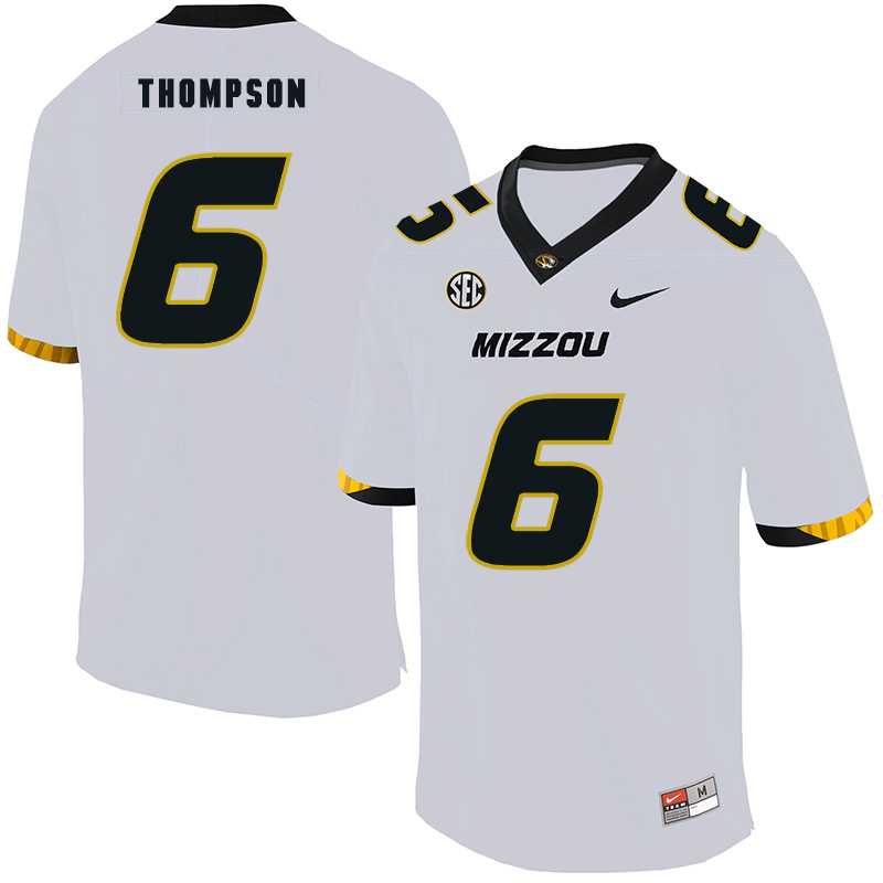 Missouri Tigers 6 Khmari Thompson White Nike College Football Jersey Dzhi,We sell and wholesale Missouri Tigers 6 Khmari Thompson White Nike College Football Jersey Dzhi on line form chian!